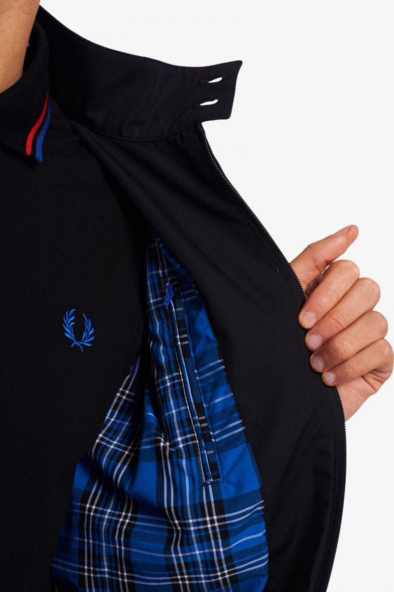 Black Fred Perry J2837 Men's Jackets | PH 1197GSOL